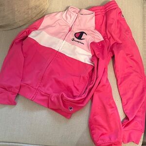 Champion Pink and White Athletic Set